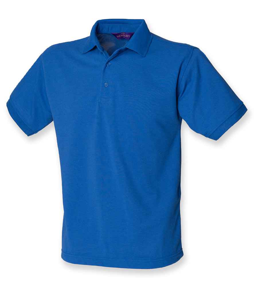 Henbury Heavy Poly/Cotton Piqué Polo Shirt - Royal Blue