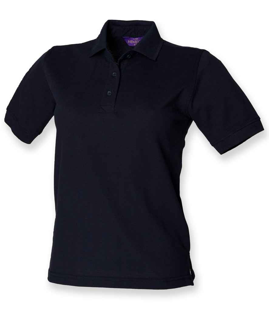 Henbury Ladies Poly/Cotton Piqué Polo Shirt - Navy