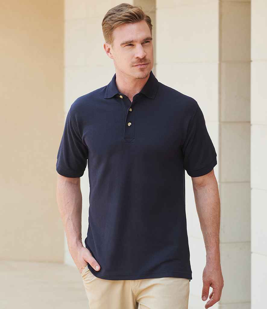 Henbury Ultimate Poly/Cotton Piqué Polo Shirt - Navy