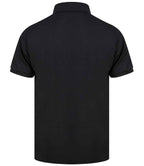 Henbury Recycled Polyester Piqué Polo Shirt - Black