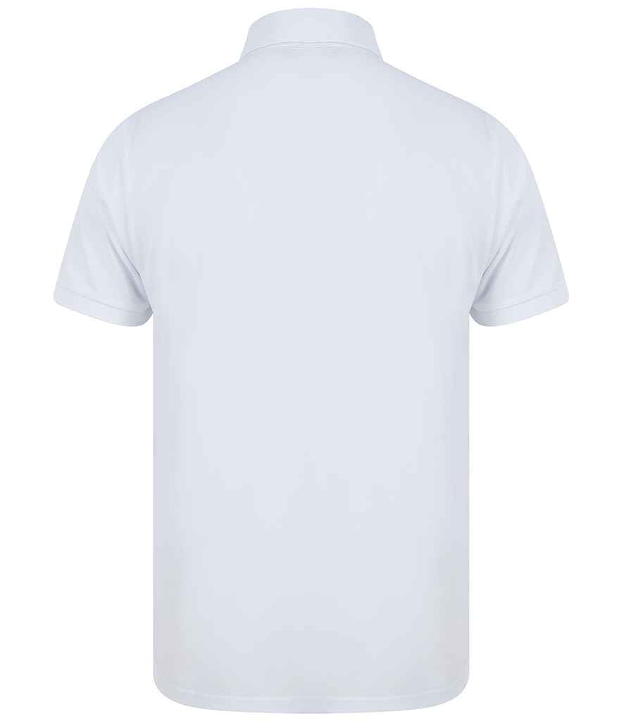 Henbury Recycled Polyester Piqué Polo Shirt - White