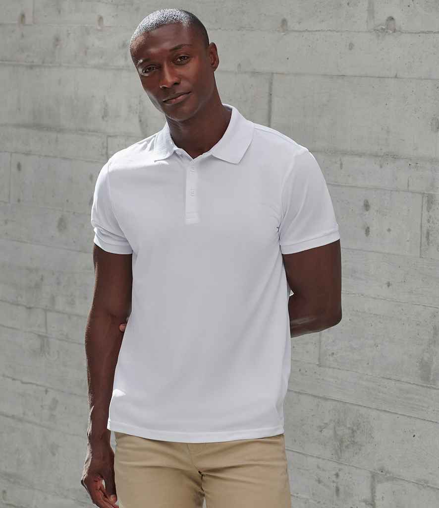 Henbury Recycled Polyester Piqué Polo Shirt - White