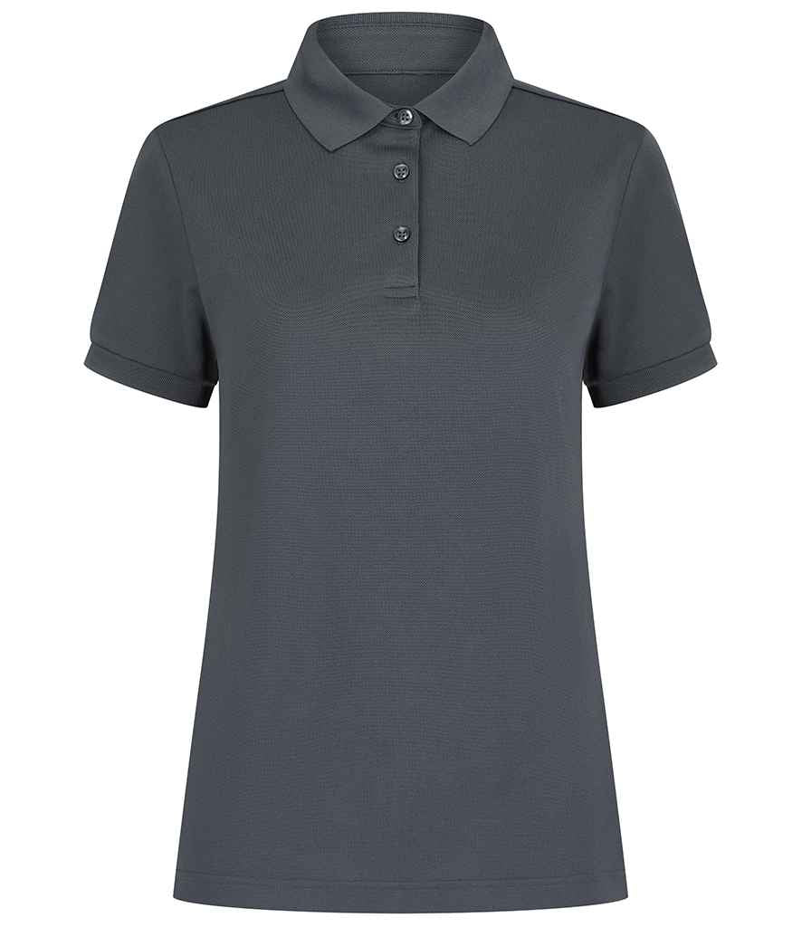 Henbury Ladies Recycled Polyester Polo Shirt - Charcoal