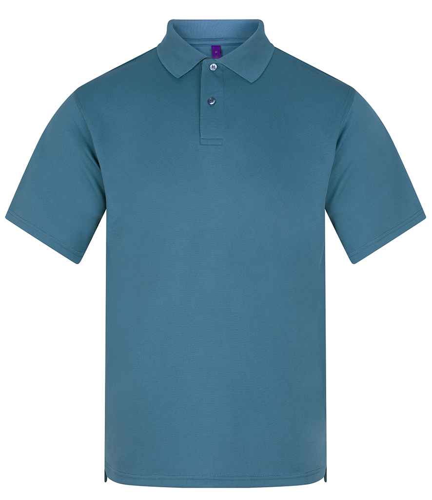 Henbury Coolplus® Wicking Piqué Polo Shirt - Airforce Blue