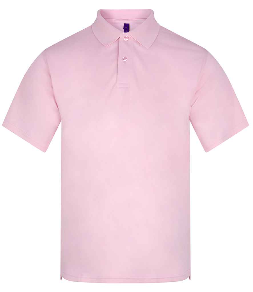 Henbury Coolplus® Wicking Piqué Polo Shirt - Baby Pink