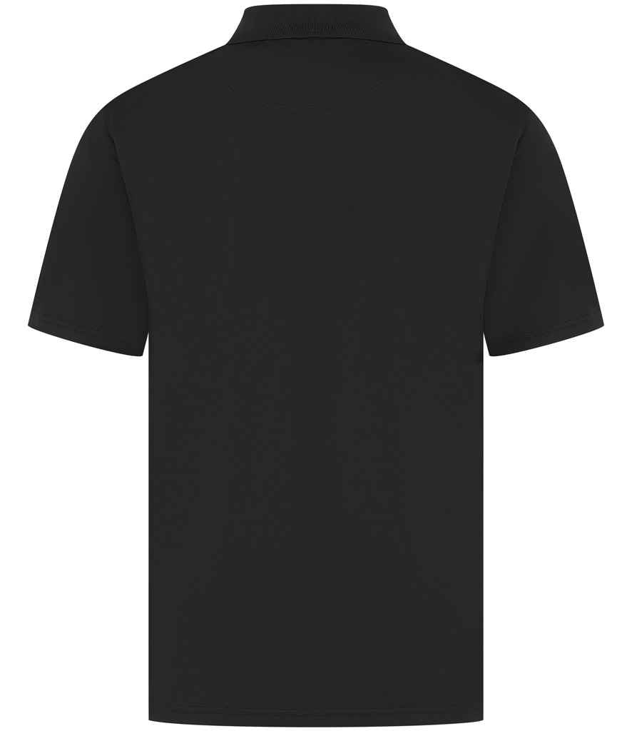 Henbury Coolplus® Wicking Piqué Polo Shirt - Black