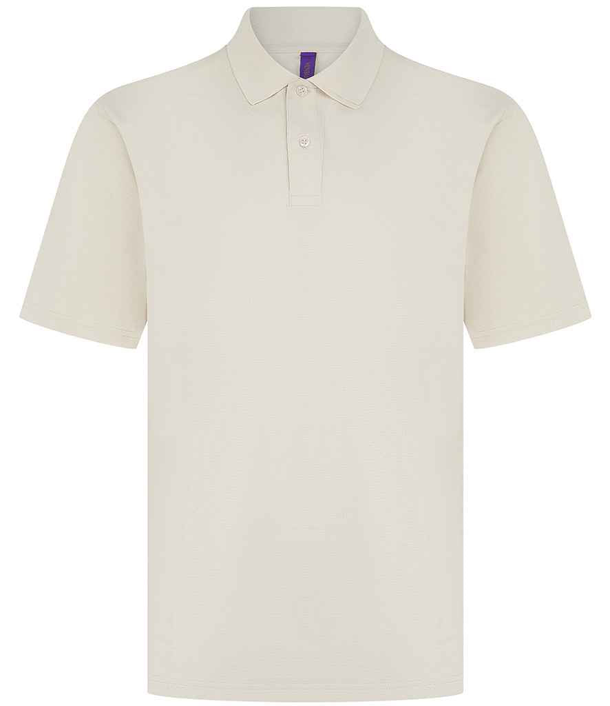 Henbury Coolplus® Wicking Piqué Polo Shirt - Natural