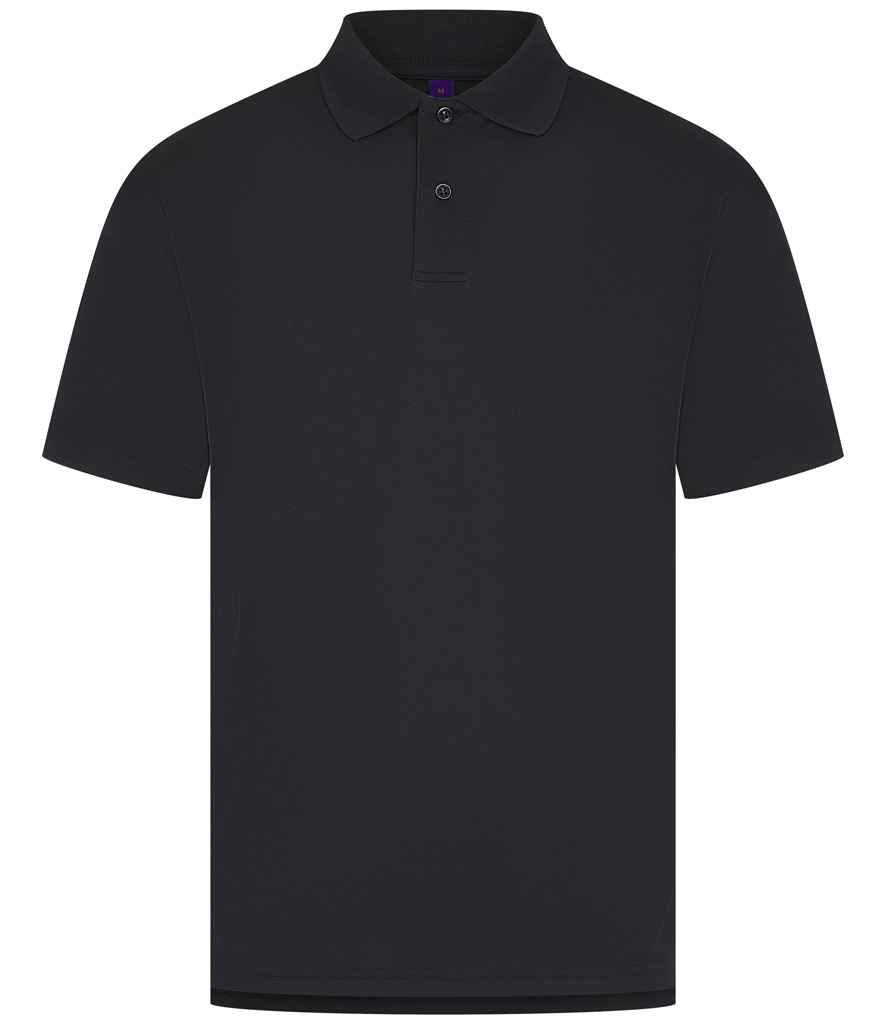 Henbury Coolplus® Wicking Piqué Polo Shirt - Navy