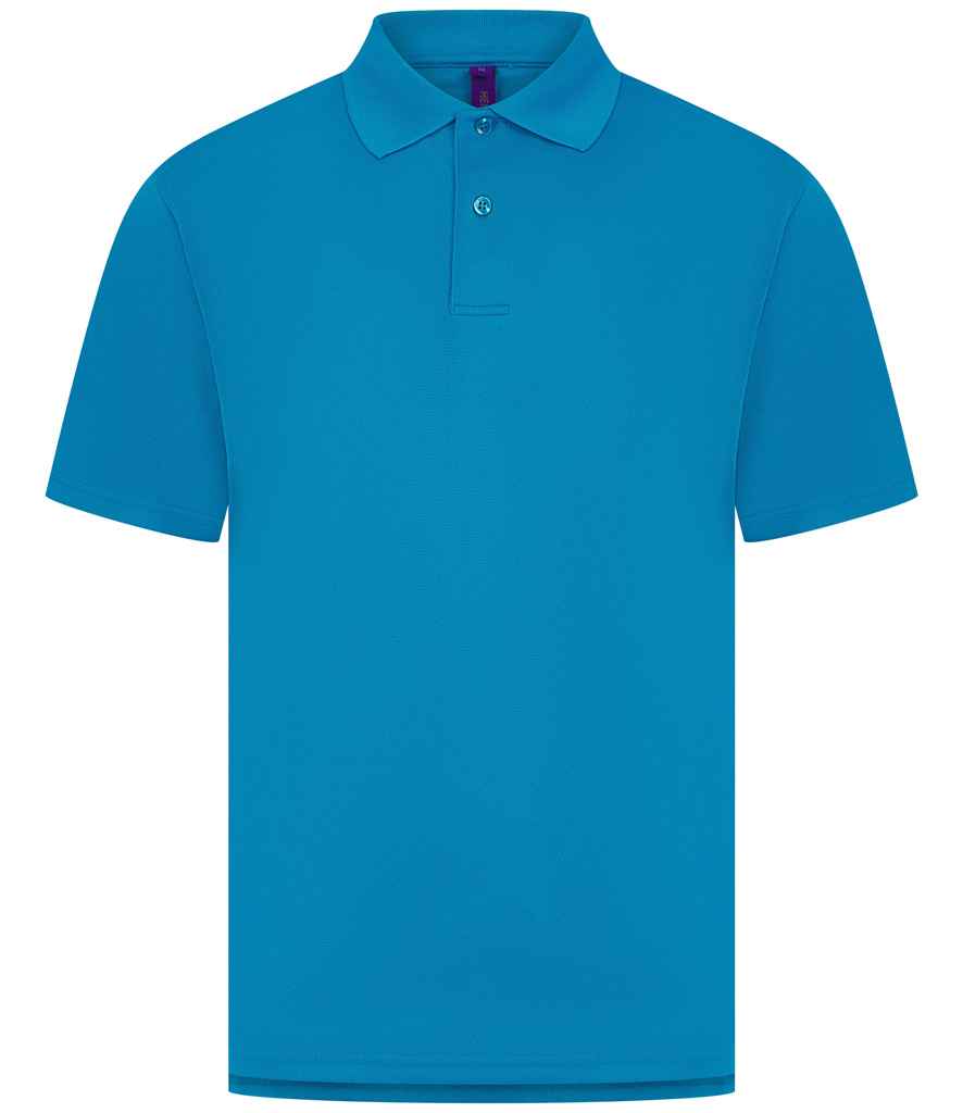 Henbury Coolplus® Wicking Piqué Polo Shirt - Sapphire Blue