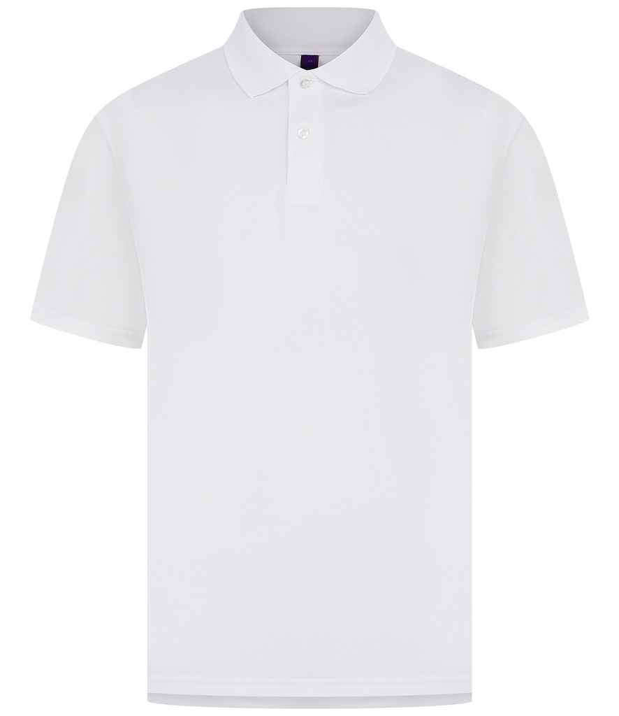 Henbury Coolplus® Wicking Piqué Polo Shirt - White