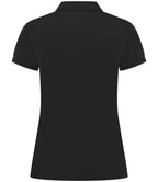 Henbury Ladies Coolplus® Wicking Piqué Polo Shirt - Black