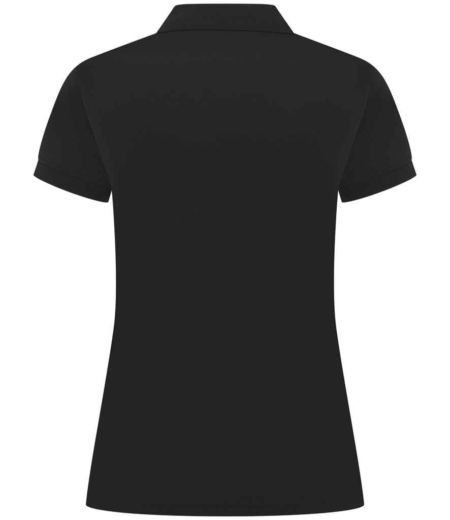 Henbury Ladies Coolplus® Wicking Piqué Polo Shirt - Black