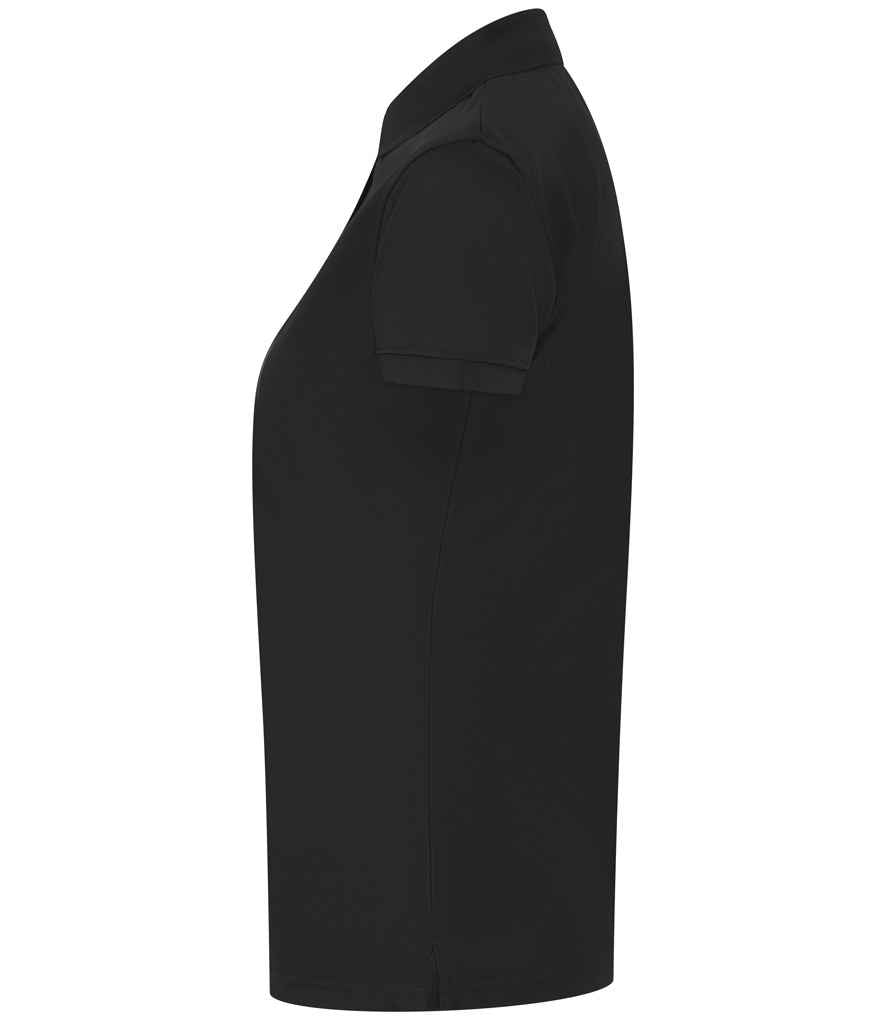 Henbury Ladies Coolplus® Wicking Piqué Polo Shirt - Black