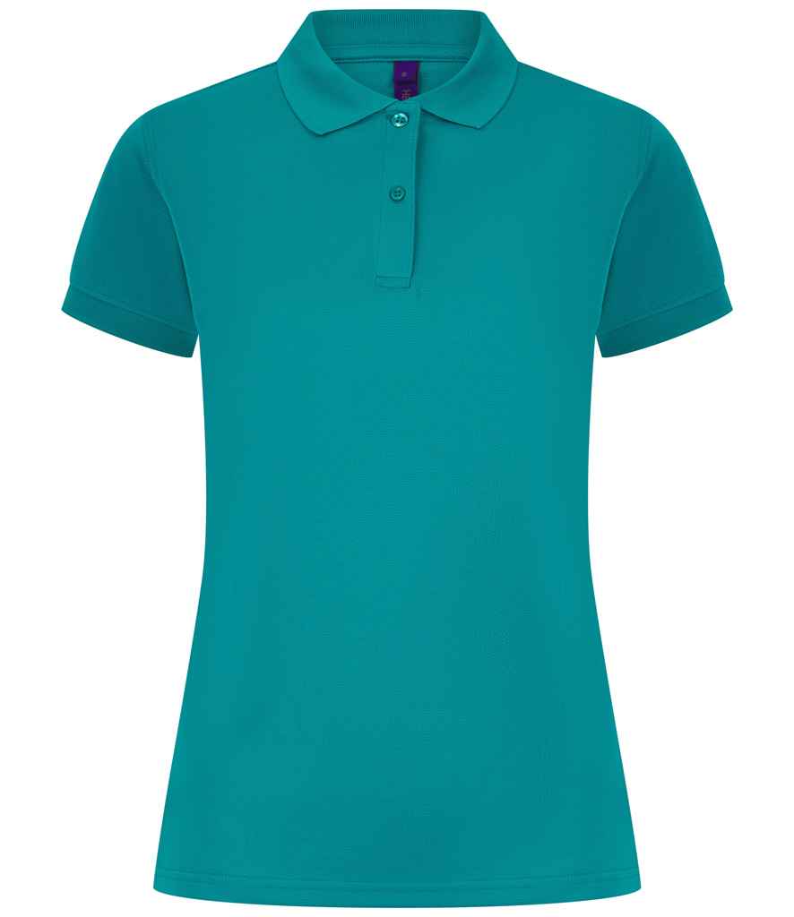 Henbury Ladies Coolplus® Wicking Piqué Polo Shirt - Bright Jade