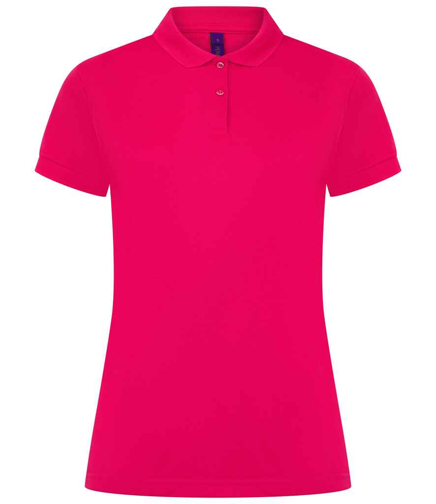 Henbury Ladies Coolplus® Wicking Piqué Polo Shirt - Bright Pink