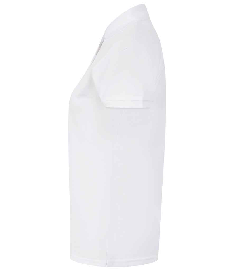 Henbury Ladies Coolplus® Wicking Piqué Polo Shirt - White