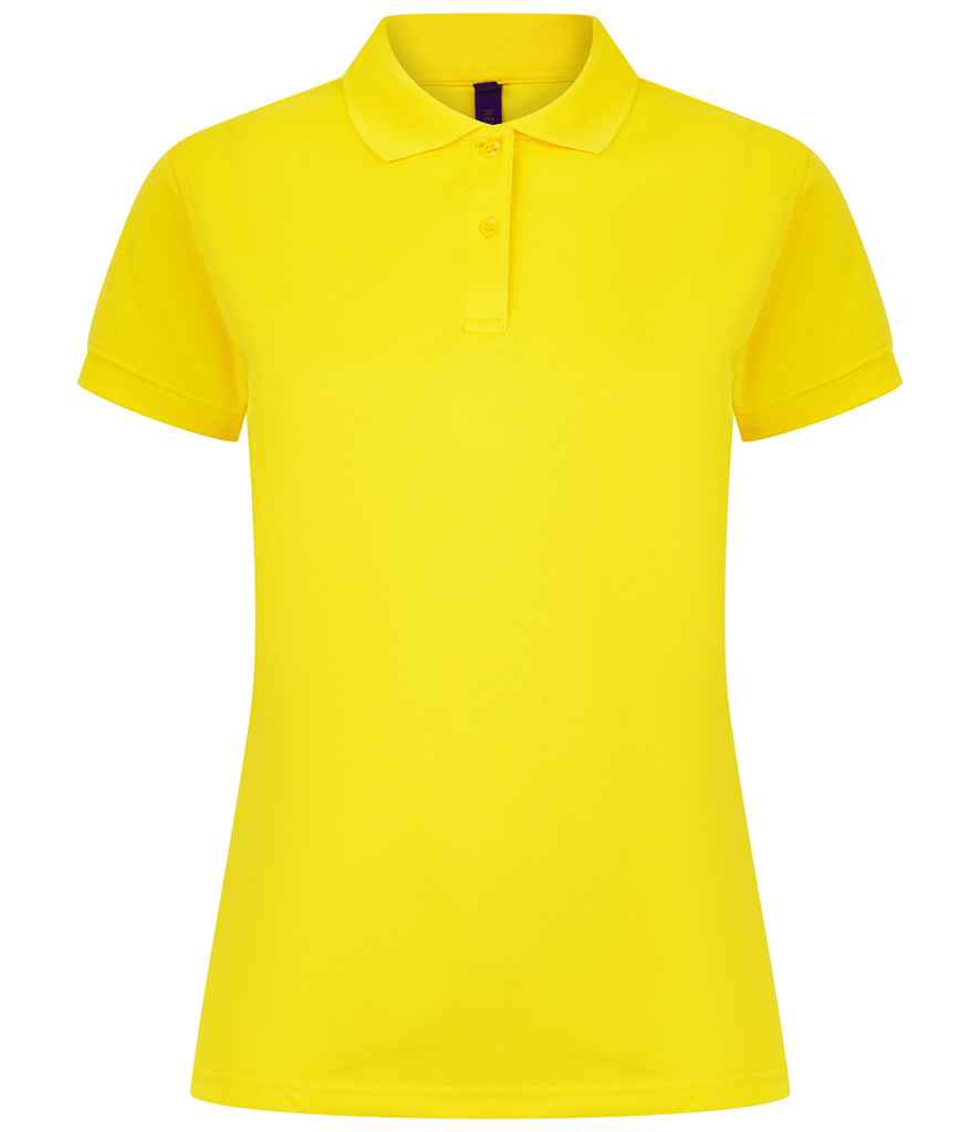 Henbury Ladies Coolplus® Wicking Piqué Polo Shirt - Yellow