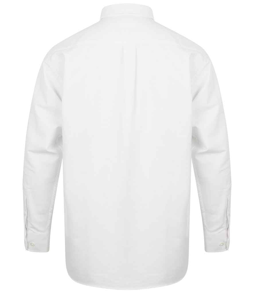 Henbury Long Sleeve Classic Oxford Shirt - White