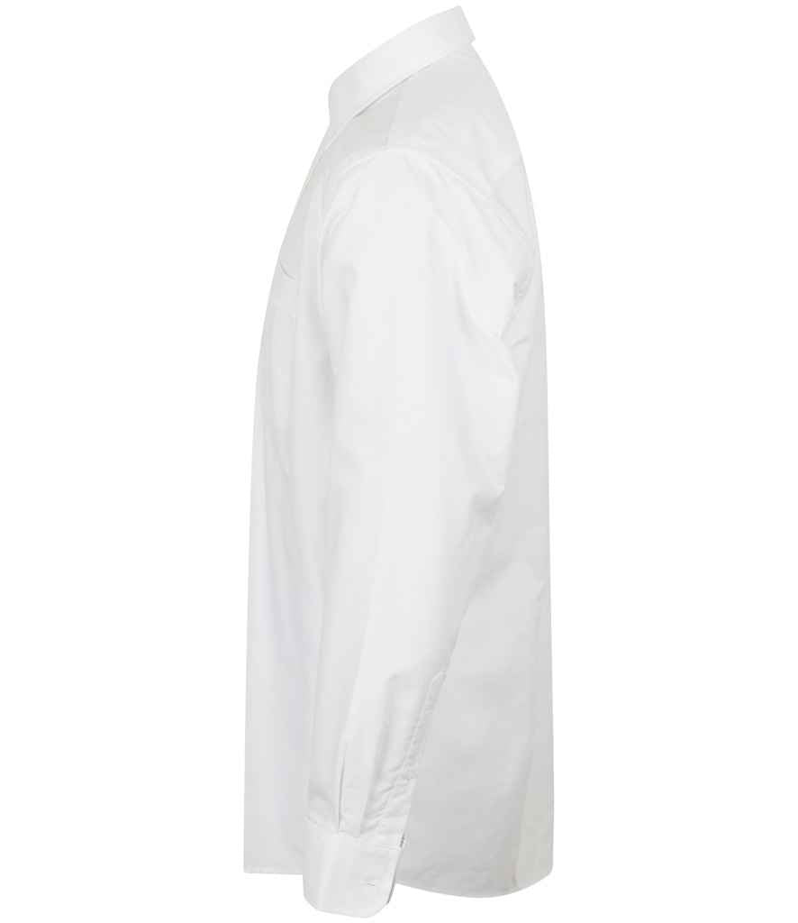 Henbury Long Sleeve Classic Oxford Shirt - White