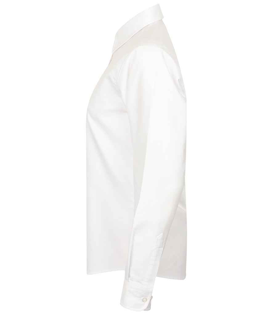 Henbury Ladies Long Sleeve Classic Oxford Shirt - White