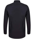 Henbury Modern Long Sleeve Slim Fit Oxford Shirt - Black