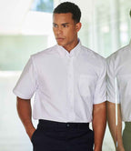 Henbury Short Sleeve Classic Oxford Shirt - White