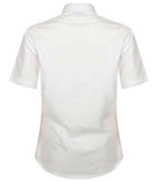 Henbury Ladies Short Sleeve Classic Oxford Shirt - White