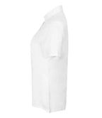 Henbury Ladies Modern Short Sleeve Regular Fit Oxford Shirt - White