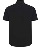 Henbury Short Sleeved Cotton Feel Coolplus® Shirt - Black