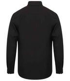 Henbury Long Sleeve Wicking Shirt - Black