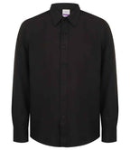Henbury Long Sleeve Wicking Shirt - Black