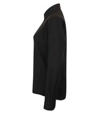 Henbury Ladies Long Sleeve Wicking Shirt - Black