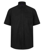 Henbury Short Sleeve Wicking Shirt - Black