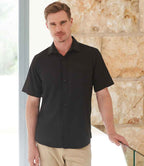 Henbury Short Sleeve Wicking Shirt - Black