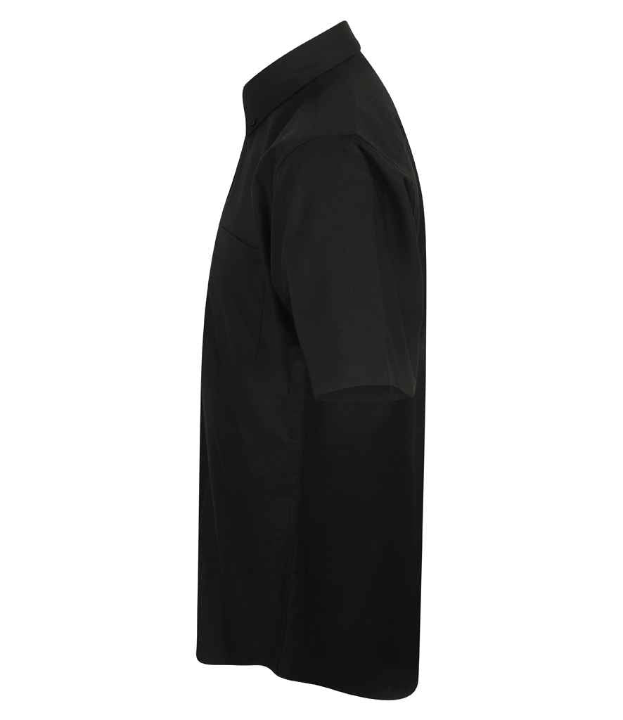 Henbury Short Sleeve Wicking Shirt - Black