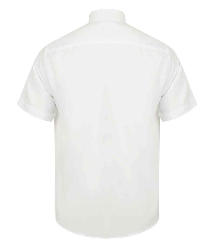 Henbury Short Sleeve Wicking Shirt - White