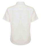 Henbury Ladies Short Sleeve Wicking Shirt - White