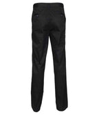 Henbury Ladies 65/35 Flat Fronted Chino Trousers - Black