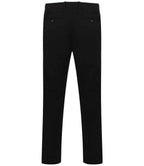 Henbury Stretch Flex Waistband Chino Trousers - Black