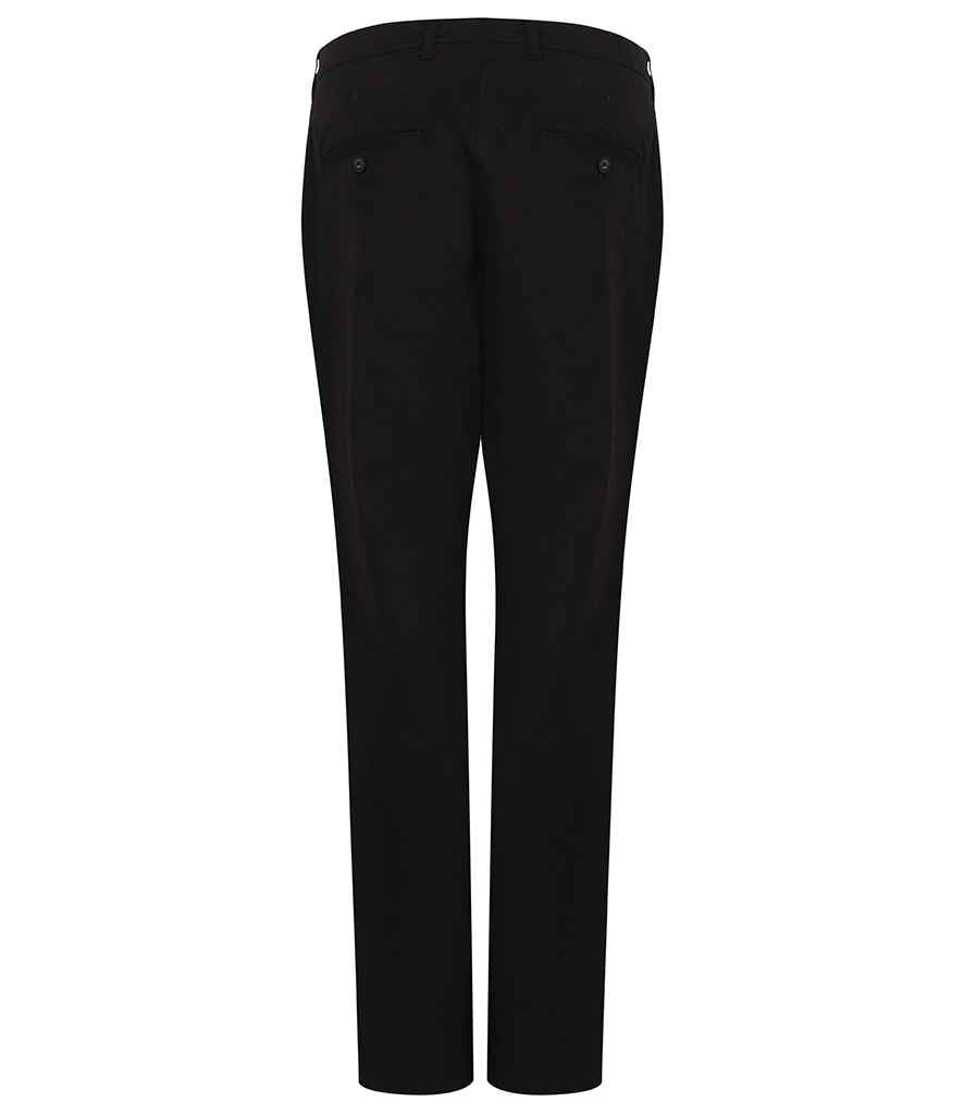 Henbury Ladies Stretch Chino Trousers - Black