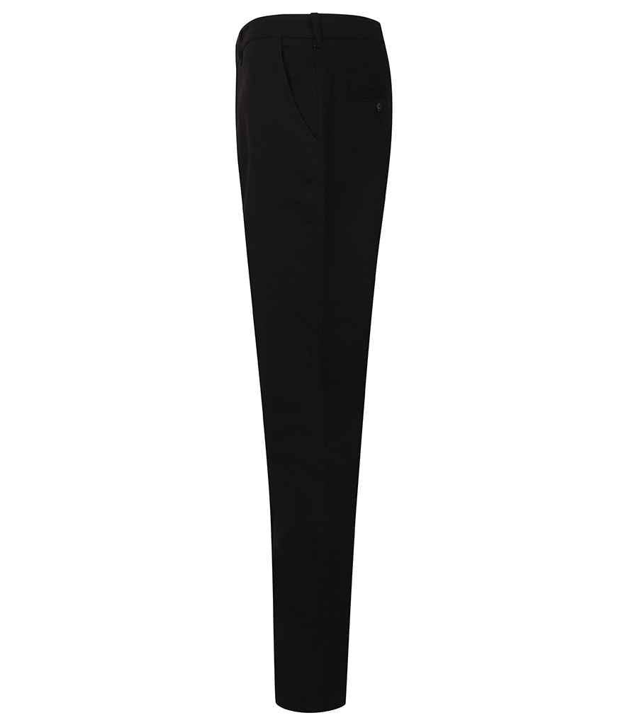 Henbury Ladies Stretch Chino Trousers - Black