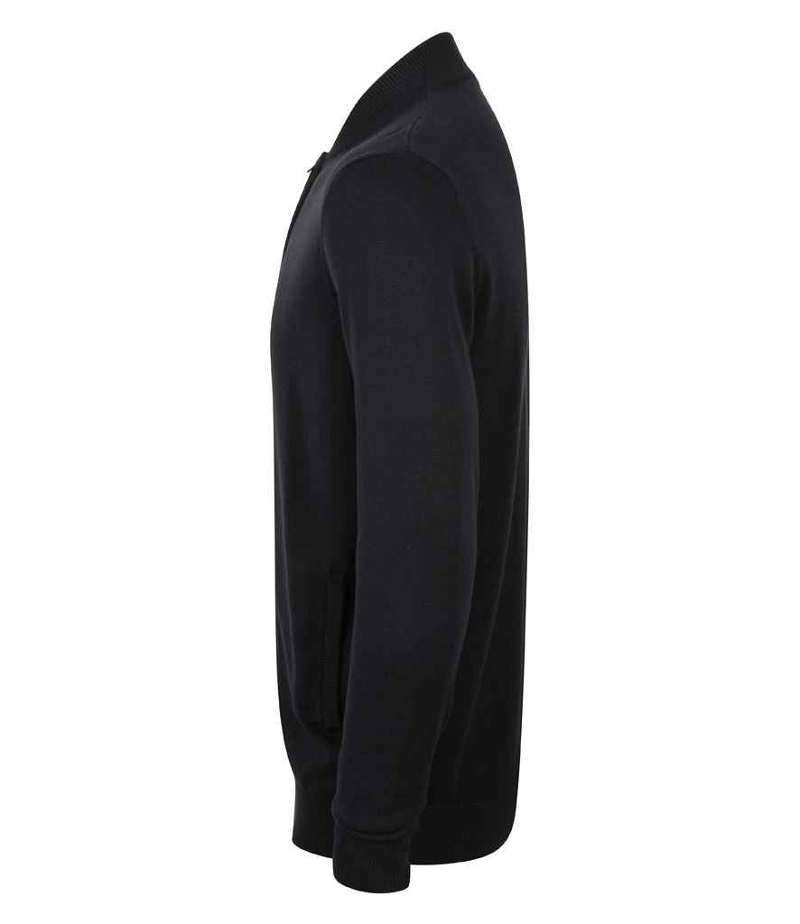 Henbury Unisex Zip Through Cardigan - Navy