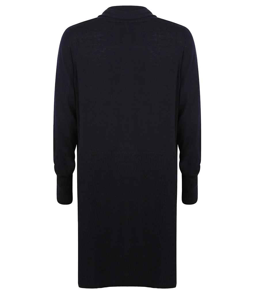 Henbury Ladies Longline Open Cardigan - Navy