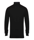 Henbury Roll Neck Sweater - Black