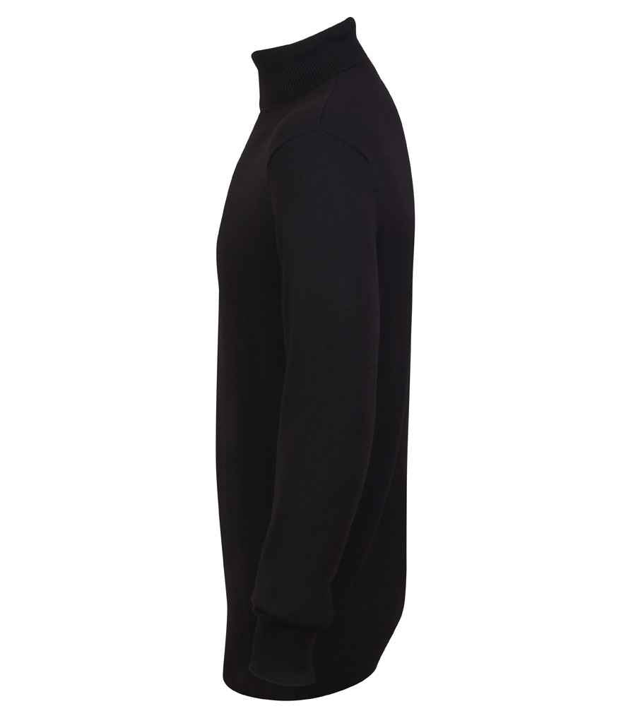 Henbury Roll Neck Sweater - Black