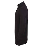 Henbury Zip Neck Sweater - Black