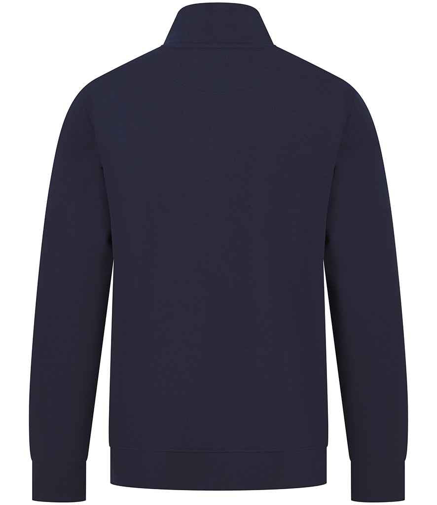 Henbury Unisex Sustainable 1/4 Zip Sweatshirt - Navy