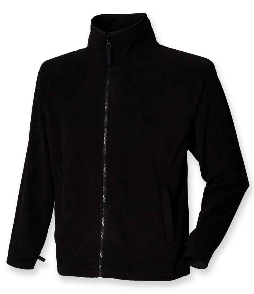 Henbury Micro Fleece Jacket - Black