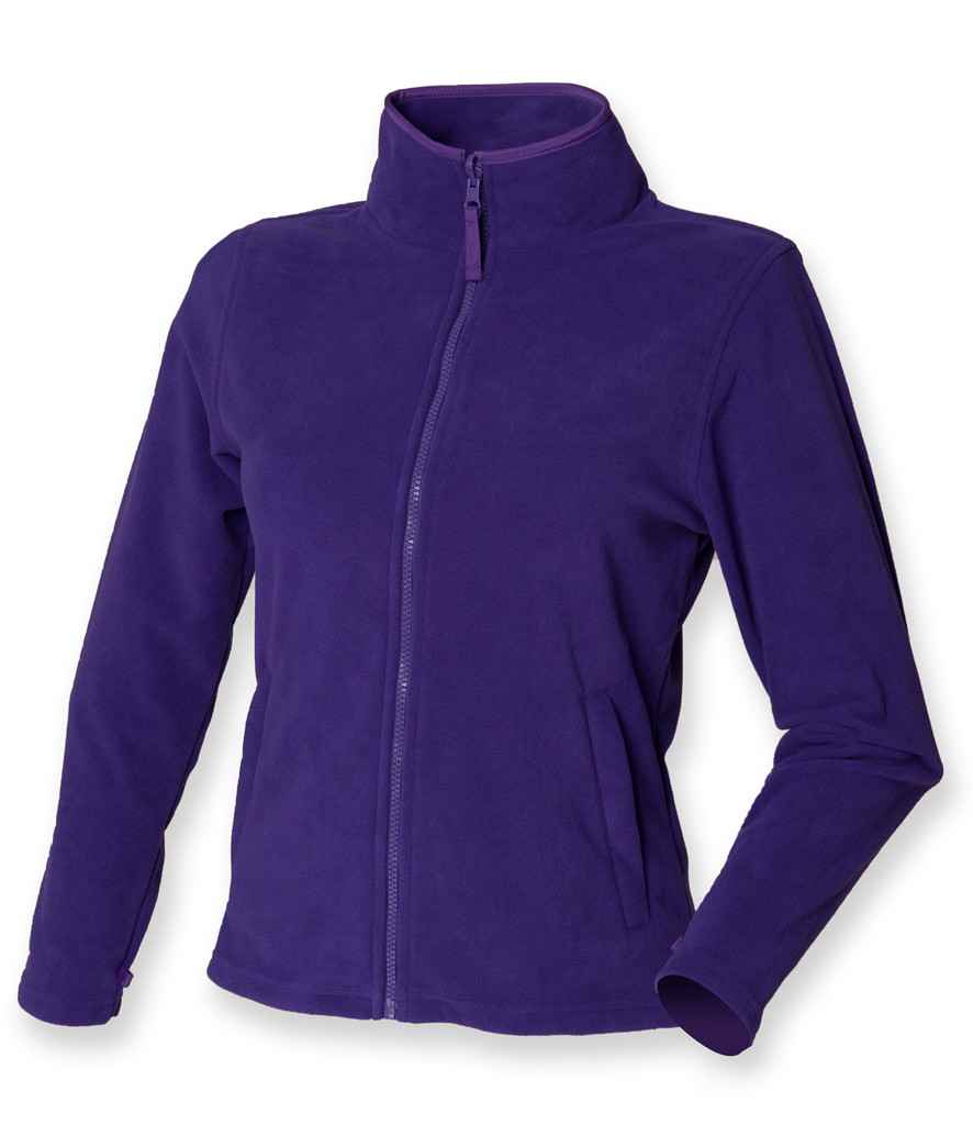 Henbury Ladies Micro Fleece Jacket - Purple
