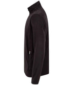 Henbury Zip Neck Micro Fleece - Black